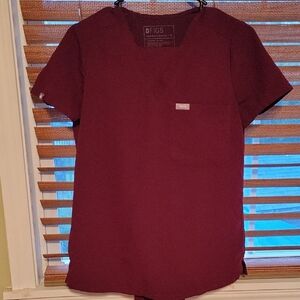 Figs Burgandy Scrub Set